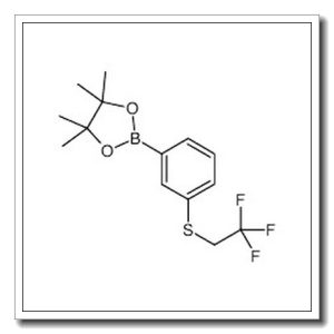 4,4,5,5-tetramethyl-2-[3-(2,2,2-trifluoroethylsulfanyl)phenyl]-1,3,2-dioxaborolane