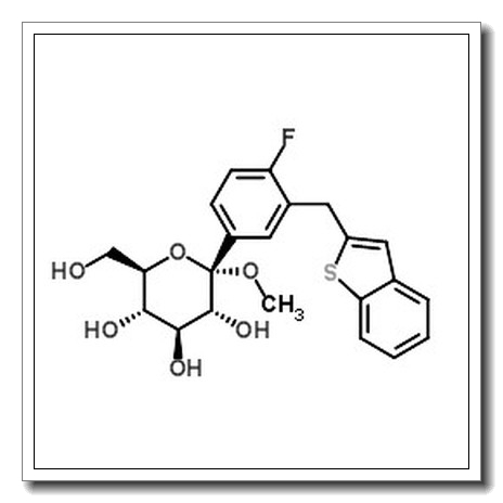 Methyl 1-C-[3-(benzo[b]thien-2-ylmethyl)-4-fluorophenyl]-α-D-glucopyranoside CAS 1034305-23-1