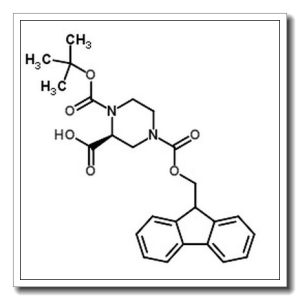 (2S)-1,2,4-哌嗪三甲酸 1-叔丁酯 4-(9H-芴-9-基甲基)酯