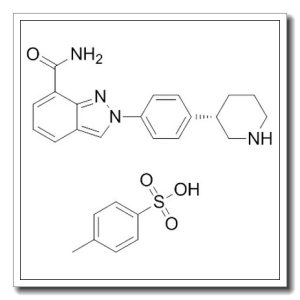 (3S)-3-[4-[7-(氨基羰基)-2H-吲唑-2-基]苯基]哌啶对甲苯磺酸盐
