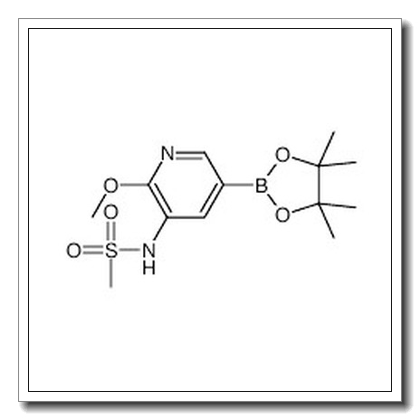 N-(2-Methoxy-5-(4,4,5,5-tetramethyl-1,3,2-dioxaborolan-2-yl)pyridin-3-yl)methanesulfonamide CAS 1083326-75-3