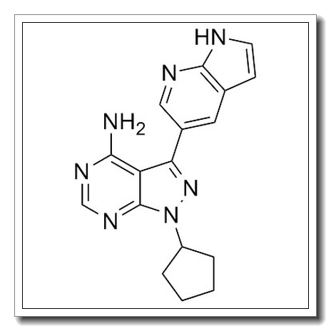 1-cyclopentyl-3-(1H-pyrrolo[2,3-b]pyridin-5-yl)pyrazolo[3,4-d]pyrimidin-4-amine CAS 1092788-83-4