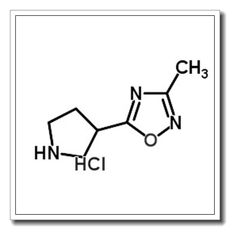 3-Methyl-5-(3-pyrrolidinyl)-1,2,4-oxadiazole hydrochloride (1:1) CAS 1121057-52-0