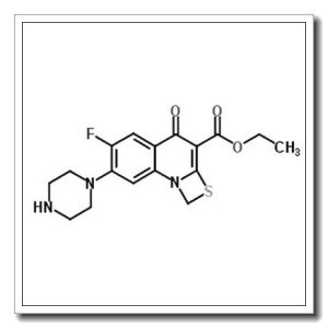 6-氟-7-哌嗪-1-甲基-4-氧代-[1,3]硫氮杂环[3,2-a]喹啉-3-羧酸乙酯
