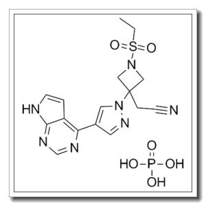 [1-(乙基磺酰基)-3-[4-(7H-吡咯并[2,3-D]嘧啶-4-基)-1H-吡唑-1-基]氮杂环丁烷-3-基]乙腈磷酸盐