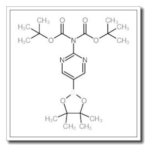 2-(N,N-双BOC-氨基)嘧啶-5-硼酸频那醇酯