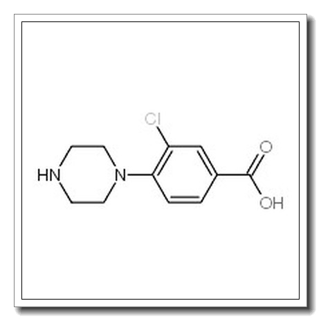 3-氯-4-(1-哌嗪基)苯甲酸