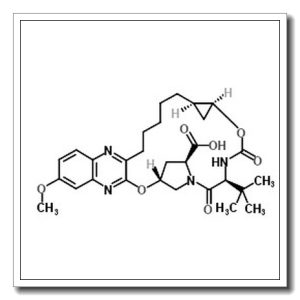 (1aR,5S,8S,10R,22aR)-5-tert-butyl-14-methoxy-3,6-dioxo-1,1a,3,4,5,6,9,10,18,19,20,21,22,22a-tetradecahydro-8H-7,10-methanocyclopropa[18,19][1,10,3,6]dioxadiazacyclononadecino[11,12-b]quinoxaline-8-carboxylic acid