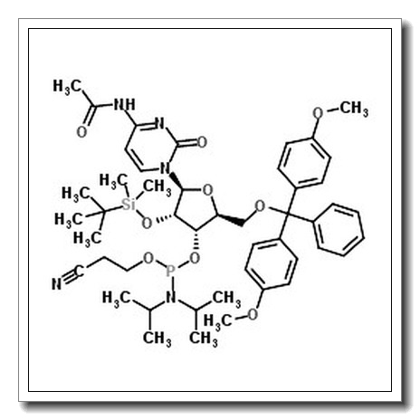 N-乙酰基-5’-O-(4,4-二甲氧基三苯甲基)-2’-O-[(叔丁基)二甲基硅基]胞苷-3’-(2-氰基乙基-N,N-二异丙基)亚磷酰胺