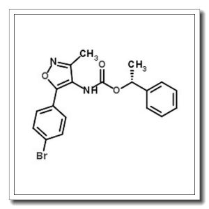 [5-(4-溴苯基)-3-甲基异恶唑-4-基]氨基甲酸 (R)-1-苯基乙基酯