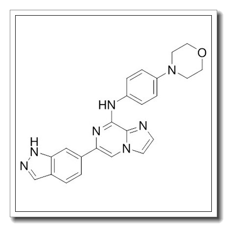 6-(1H-indazol-6-yl)-N-(4-morpholin-4-ylphenyl)imidazo[1,2-a]pyrazin-8-amine CAS 1229208-44-9