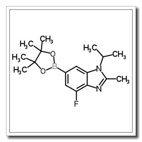 4-fluoro-1-isopropyl-2-methyl-6-(4,4,5,5-tetramethyl-1,3,2-dioxaborolan-2-yl)-1H-benzo[d]imidazole CAS 1231930-37-2