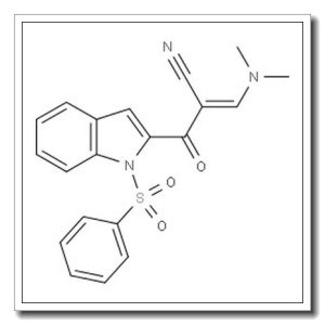 3-(二甲氨基)-2-(1-(苯基磺酰基)-1H-吲哚-2-羰基)丙烯腈