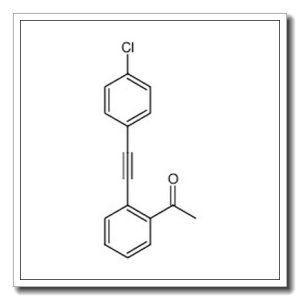 1-( 2-(( 4-氯苯基)乙炔基)苯基)乙酮