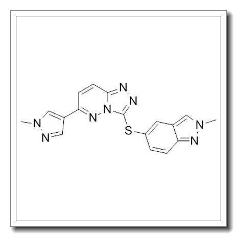 3-(2-methylindazol-5-yl)sulfanyl-6-(1-methylpyrazol-4-yl)-[1,2,4]triazolo[4,3-b]pyridazine CAS 1357072-61-7