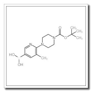 6-(4-(叔丁氧基羰基)哌嗪-1-基)-5-甲基吡啶-3-基硼酸
