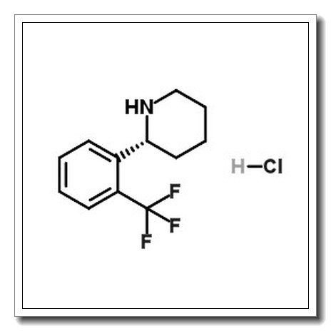 (2R)-2-[2-(Trifluoromethyl)phenyl]piperidine hydrochloride (1:1)