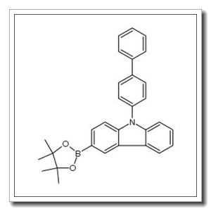 9-([1,1′-联苯基]-4-基)-3-(4,4,5,5-四甲基-1,3,2-二氧杂环戊硼烷-2-基)-9H-咔唑
