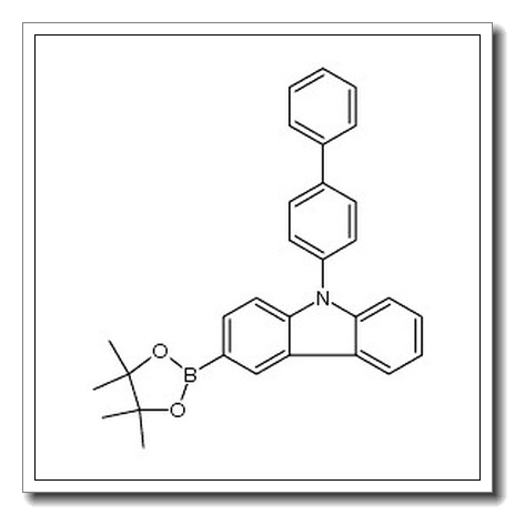 9H-​Carbazole, 9-​[1,​1'-​biphenyl]​-​4-​yl-​3-​(4,​4,​5,​5-​tetramethyl-​1,​3,​2-​dioxaborolan-​2-​yl)​- CAS 1391729-66-0