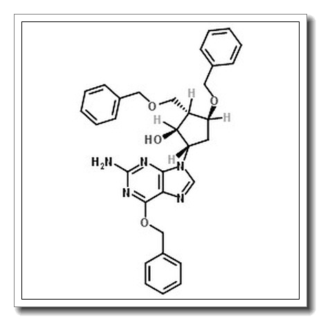 (1S,2S,3S,5S)-5-(2-Amino-6-(benzyloxy)-9H-purin-9-yl)-3-(benzyloxy)-2-(benzyloxymethyl)cyclopentanol CAS 142217-77-4