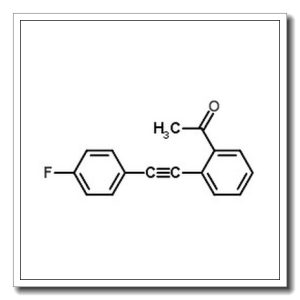 1-( 2-(( 4-氟苯基)乙炔基)苯基)乙酮