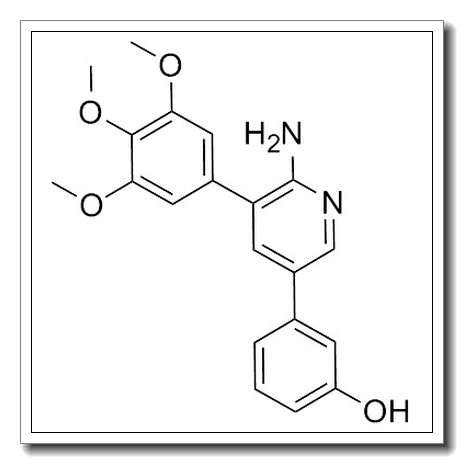 3-[6-Amino-5-(3,4,5-trimethoxyphenyl)-3-pyridinyl]phenol CAS 1431985-92-0