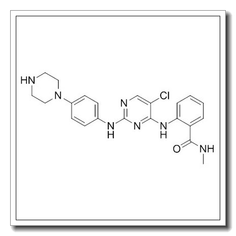 2-((5-chloro-2-((4-(piperazin-1-yl)phenyl)amino)pyrimidin-4-yl)amino)-N-methylbenzamide CAS 1439934-41-4