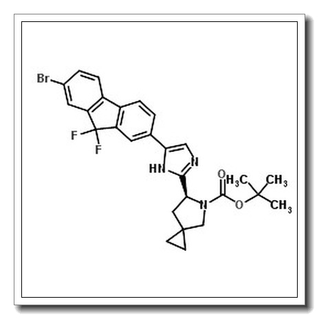 (6S)-6-[5-(7-Bromo-9,9-difluoro-9H-fluoren-2-yl)-1H-imidazol-2-yl]-5-azaspiro[2.4]heptane-5-carboxylic acid 1,1-dimethylethyl ester CAS 1441670-89-8
