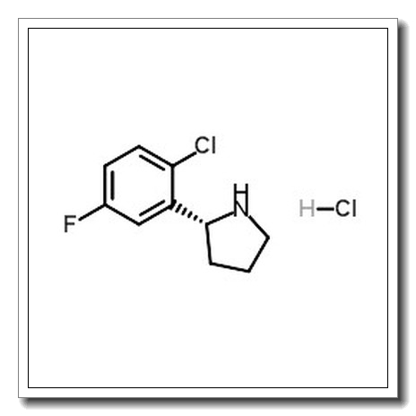 (2R)-2-(2-Chloro-5-fluorophenyl)pyrrolidine hydrochloride (1:1)