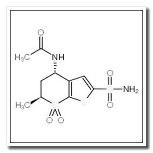 N-[(4S,6S)-6-甲基-7,7-二氧代-2-磺酰胺基-5,6-二氢-4H-噻吩并[2,3-b]噻喃-4-基]乙酰胺
