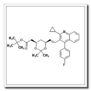 (4R,6S)-6-[[(1E)-2-环丙基-4-(4-氟苯基)-3-喹啉基]乙烯基]-2,2-二甲基-1,3-二氧六环-4-乙酸叔丁酯
