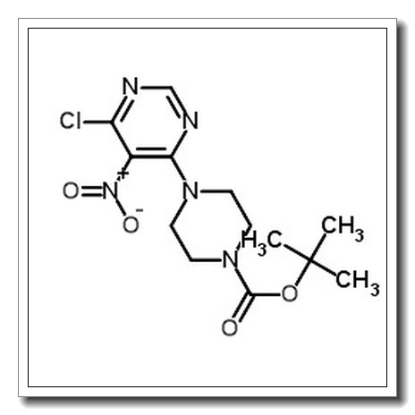 1-Boc-4-(6-氯-5-硝基-4-嘧啶)哌嗪