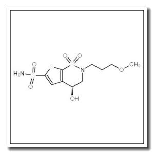 (S)-3,4-二氢-4-羟基-2-(3-甲氧丙基)-2H-噻吩并[3,2-E]-1,2-噻嗪-6-磺酰胺 1,1-二氧化物