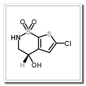 (S)-6-氯-3,4-二氢-2H-噻吩[3,2-E]-1,2-噻嗪-4-醇 1,1-二氧化氮