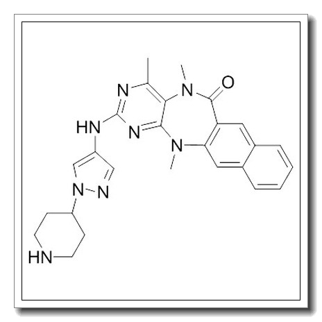 5,13-Dihydro-4,5,13-trimethyl-2-[[1-(4-piperidinyl)-1H-pyrazol-4-yl]amino]-6H-naphtho[2,3-e]pyrimido[5,4-b][1,4]diazepin-6-one CAS 1613724-42-7
