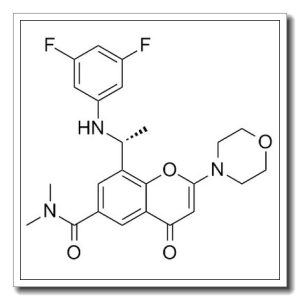 8-[(1R)-1-[(3,5-二氟苯基)氨基]乙基]-N,N-二甲基-2-(4-吗啉基)-4-氧代-4H-1-苯并吡喃-6-甲酰胺