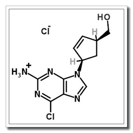[(1S,4R)-4-(2-amino-6-chloropurin-9-yl)cyclopent-2-en-1-yl]methanol hydrochloride CAS 172015-79-1