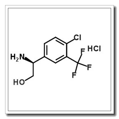 (2S)-2-Amino-2-[4-chloro-3-(trifluoromethyl)phenyl]ethanol hydrochloride (1:1) CAS 1810074-79-3