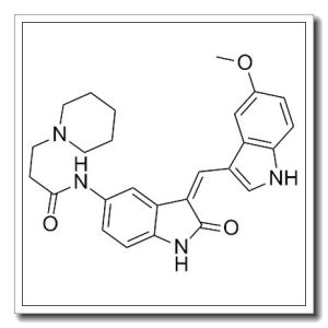 N-[2,3-二氢-3-[(5-甲氧基-1H-吲哚-3-基)亚甲基]-2-氧代-1H-吲哚-5-基]-1-哌啶丙酰胺