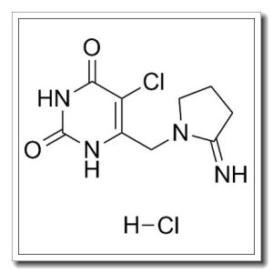 (9CI)-5-氯-6-[(2-亚氨基-1-吡咯烷)甲基]-2,4(1H,3H)-嘧啶二酮盐酸盐