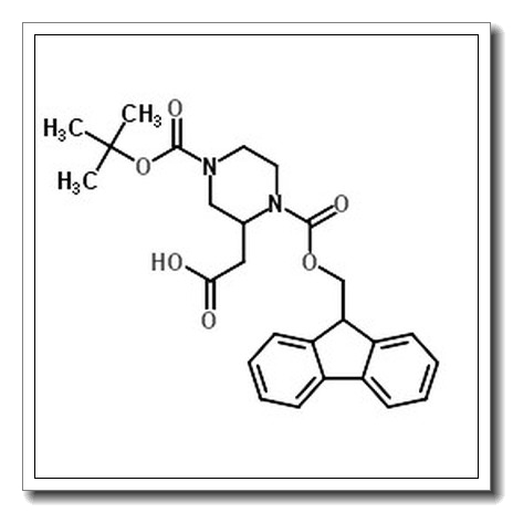 2-[1-(9H-fluoren-9-ylmethoxycarbonyl)-4-[(2-methylpropan-2-yl)oxycarbonyl]piperazin-2-yl]acetic acid CAS 183742-34-9