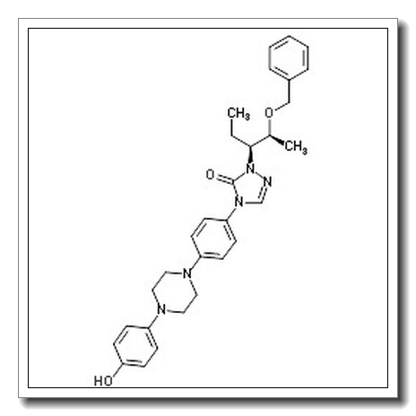 2-[(1S,2S)-1-ethyl-2-bezyloxypropyl]-2,4-dihydro-4-[4-[4-(4-hydroxyphenyl)-1-piperazinyl]phenyl]-3H-1,2,4-Triazol-3-one CAS 184177-83-1