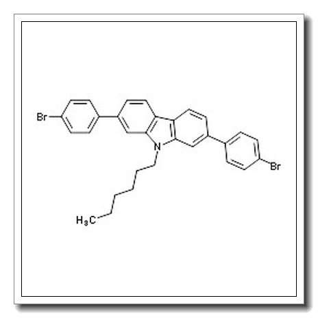 2,7-Bis(4-bromophenyl)-9-hexyl-9H-carbazole