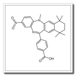 4-(5,7,7,10,10-Pentamethyl-2-nitro-7,8,9,10-tetrahydro-5H-benzo[b ]naphtho[2,3-e][1,4]diazepin-12-yl)benzoic acid