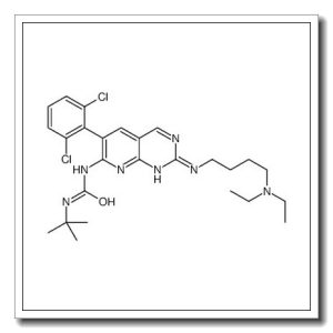 1-tert-butyl-3-[6-(2,6-dichlorophenyl)-2-[4-(diethylamino)butylamino]pyrido[2,3-d]pyrimidin-7-yl]urea