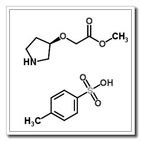 Methyl [(3R)-3-pyrrolidinyloxy]acetate 4-methylbenzenesulfonate (1:1)