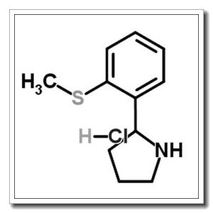 2-[2-(Methylsulfanyl)phenyl]pyrrolidine hydrochloride (1:1)