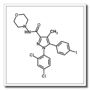 1-(2,4-二氯苯)-5-(4-碘苯基)-4-甲基-N-4-吗啉基-1H-吡唑-3-甲酰胺
