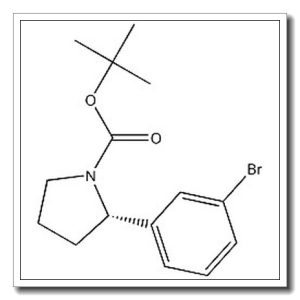 (S)-叔-丁基 2-(3-溴苯基)吡咯烷-1-甲酸基酯