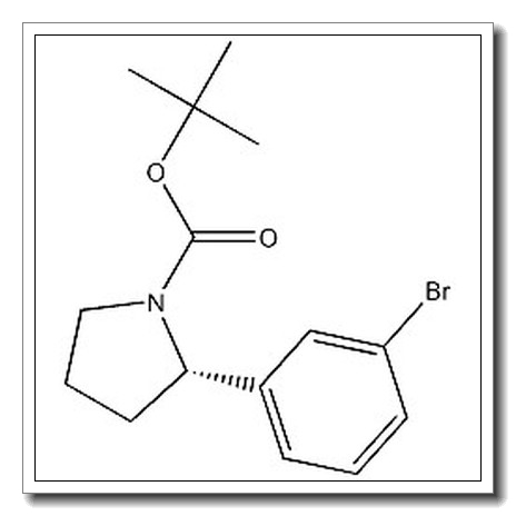(S)-叔-丁基 2-(3-溴苯基)吡咯烷-1-甲酸基酯